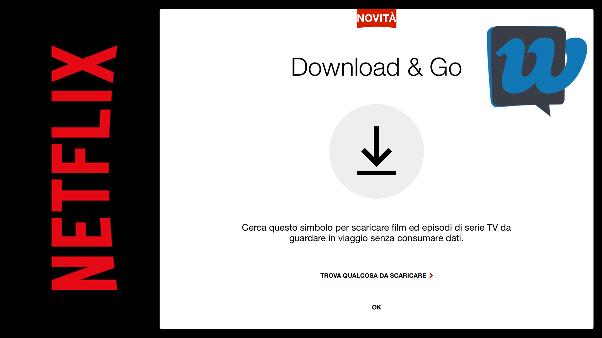 Netflix: da oggi è possibile il "download" di film e serie TV