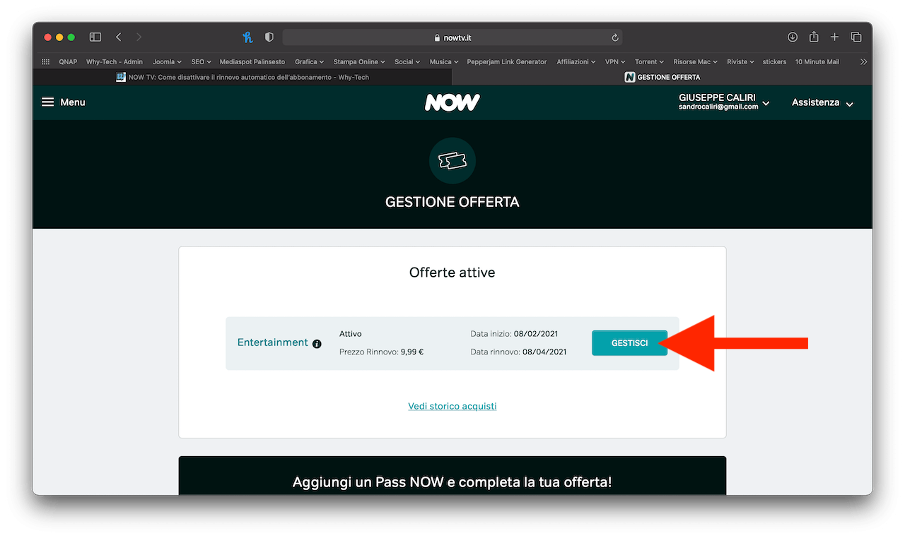 Come Disattivare Il Rinnovo Automatico Di Now Tv