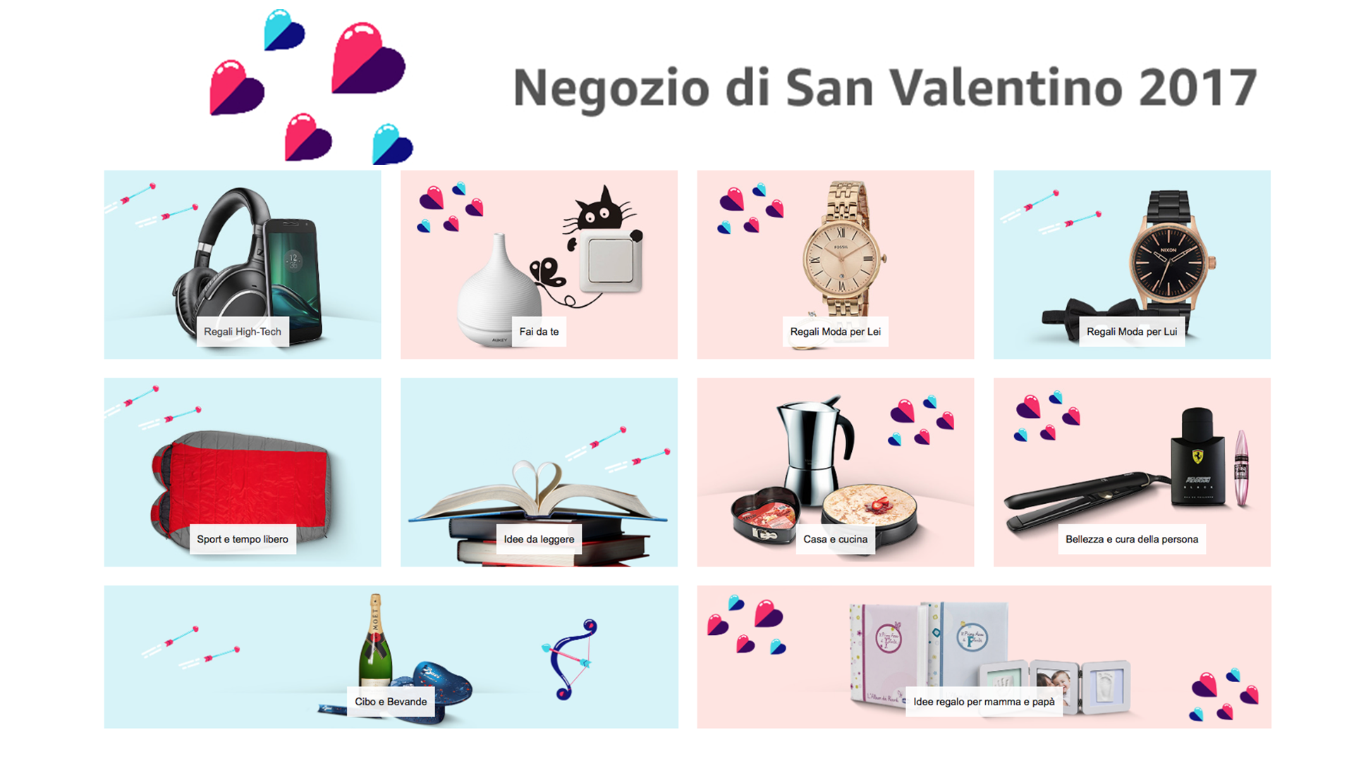 Amazon apre uno store per San Valentino