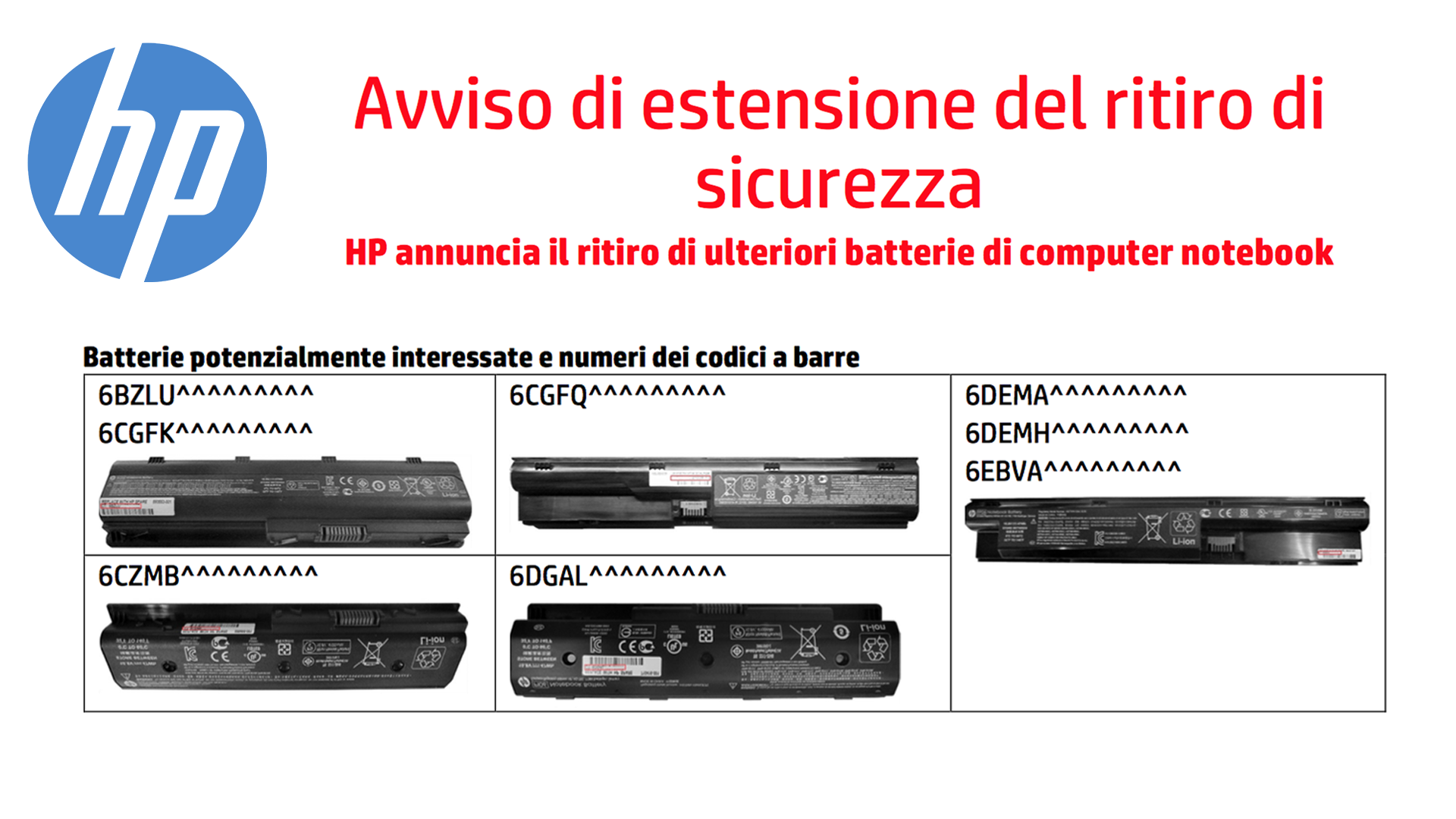 HP sostituisce gratuitamente le batterie difettose dei Notebook