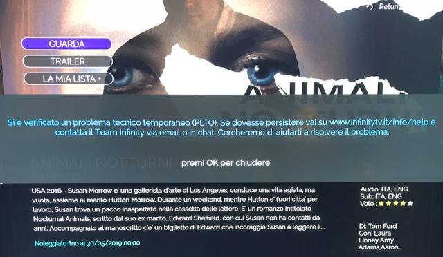 Mediaset Infinity Si è Verificato Un Errore