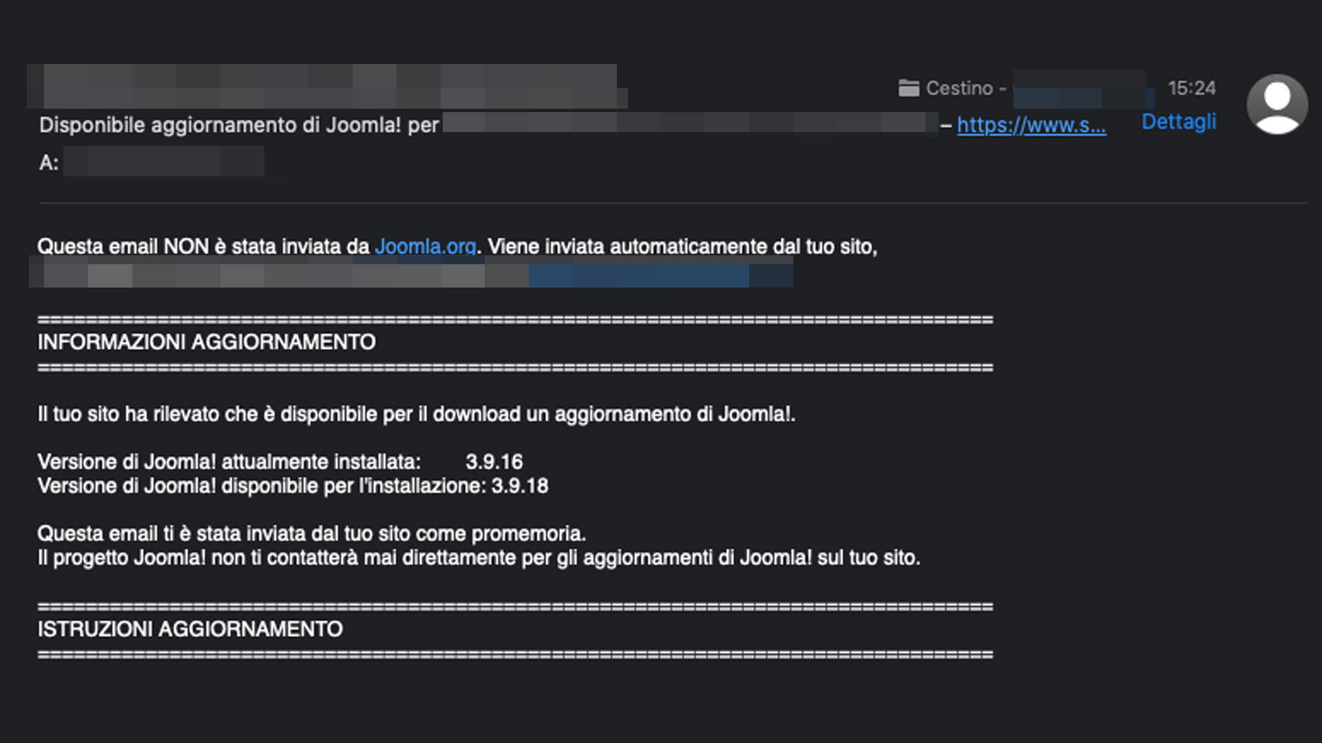 Disabilitare-email-di-aggiornamento-della-versione-Joomla