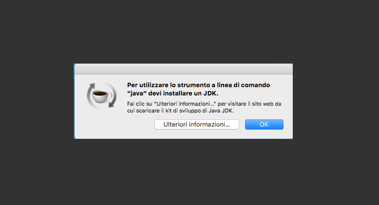 Risolvere-Per-utilizzare-lo-strumento-a-linea-di-comando-java-devi-installare-un-JDK-su-Mac