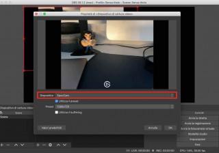 Configurazione EpocCam su OBS Studio