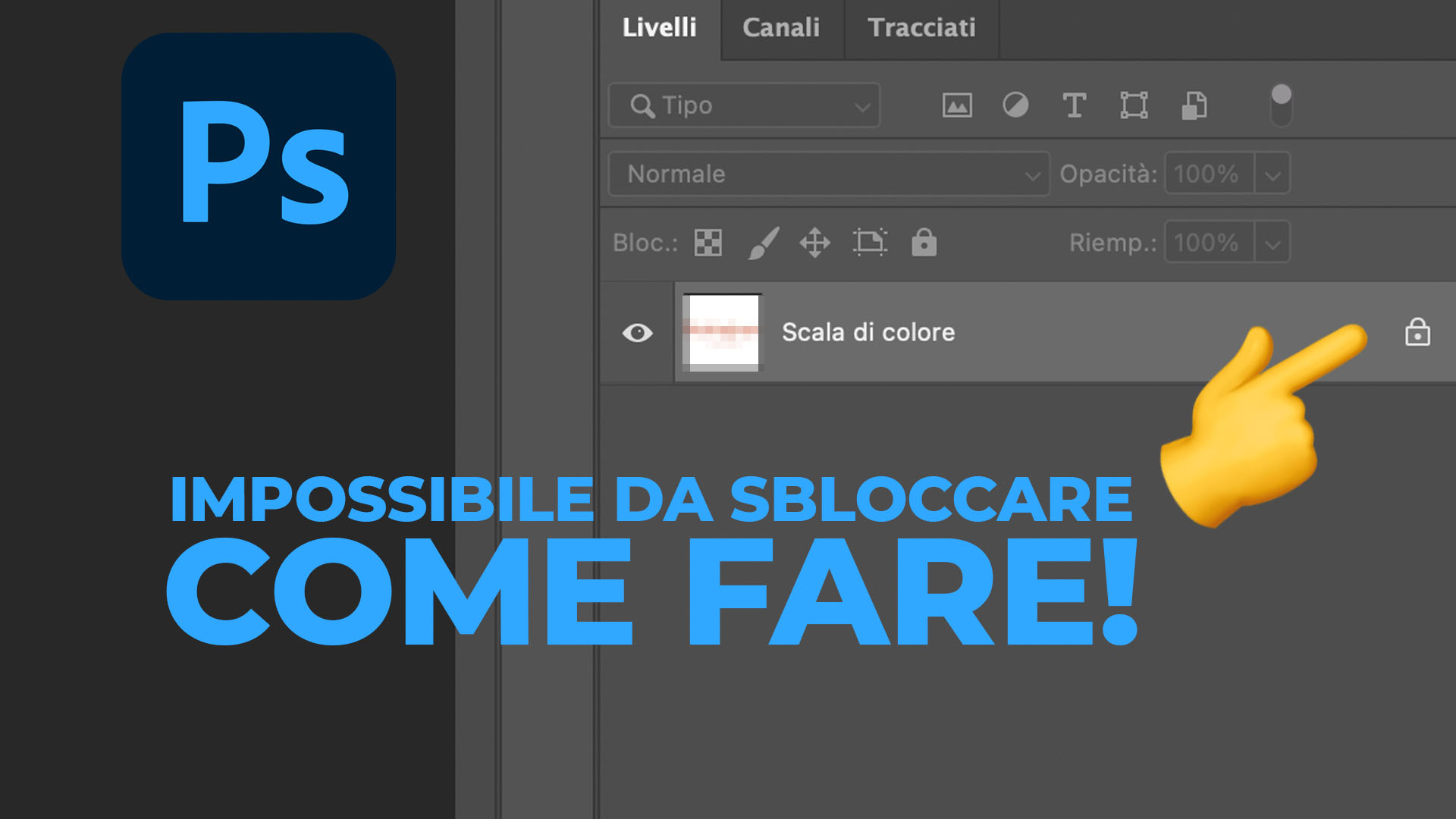 Impossibile-sbloccare-livello-Photoshop