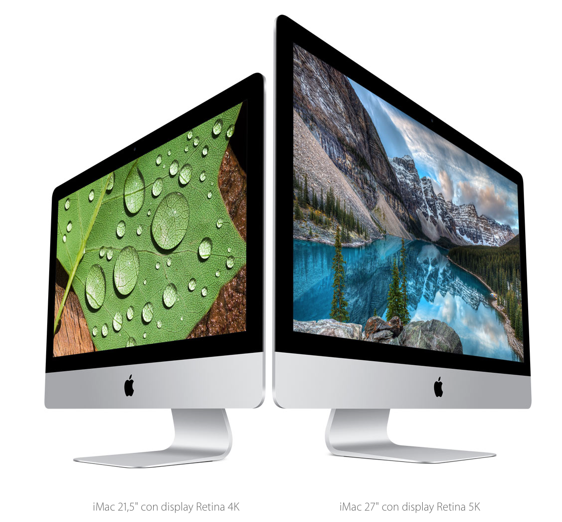 Apple, nuovi iMac 21,5″ con display Retina 4K e iMac 27″ con display Retina 5K