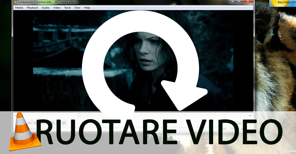 Come ruotare un video usando VLC