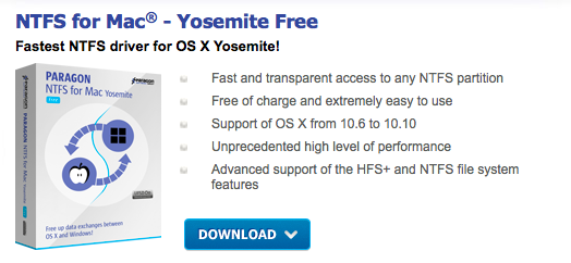 Paragon NTFS for Mac, gratis per chi non ha aggiornato a El Capitan