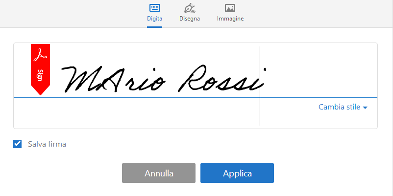Come aggiungere una firma a un documento PDF