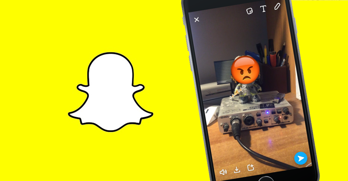 Snapchat, come aggiungere emoji animate e stickers