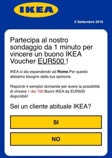 WhatsApp, occhio alla truffa del buono Ikea da 500 Euro
