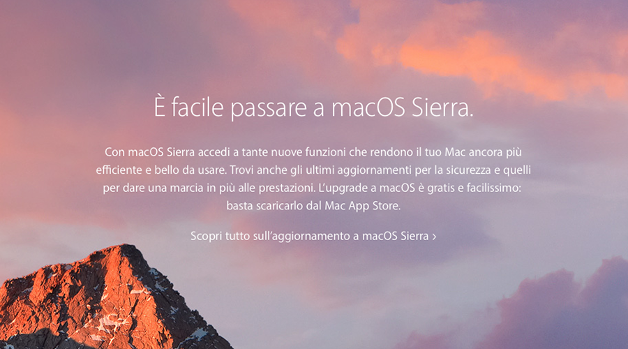 È stato appena rilasciato macCOS Sierra, ecco le principali novità