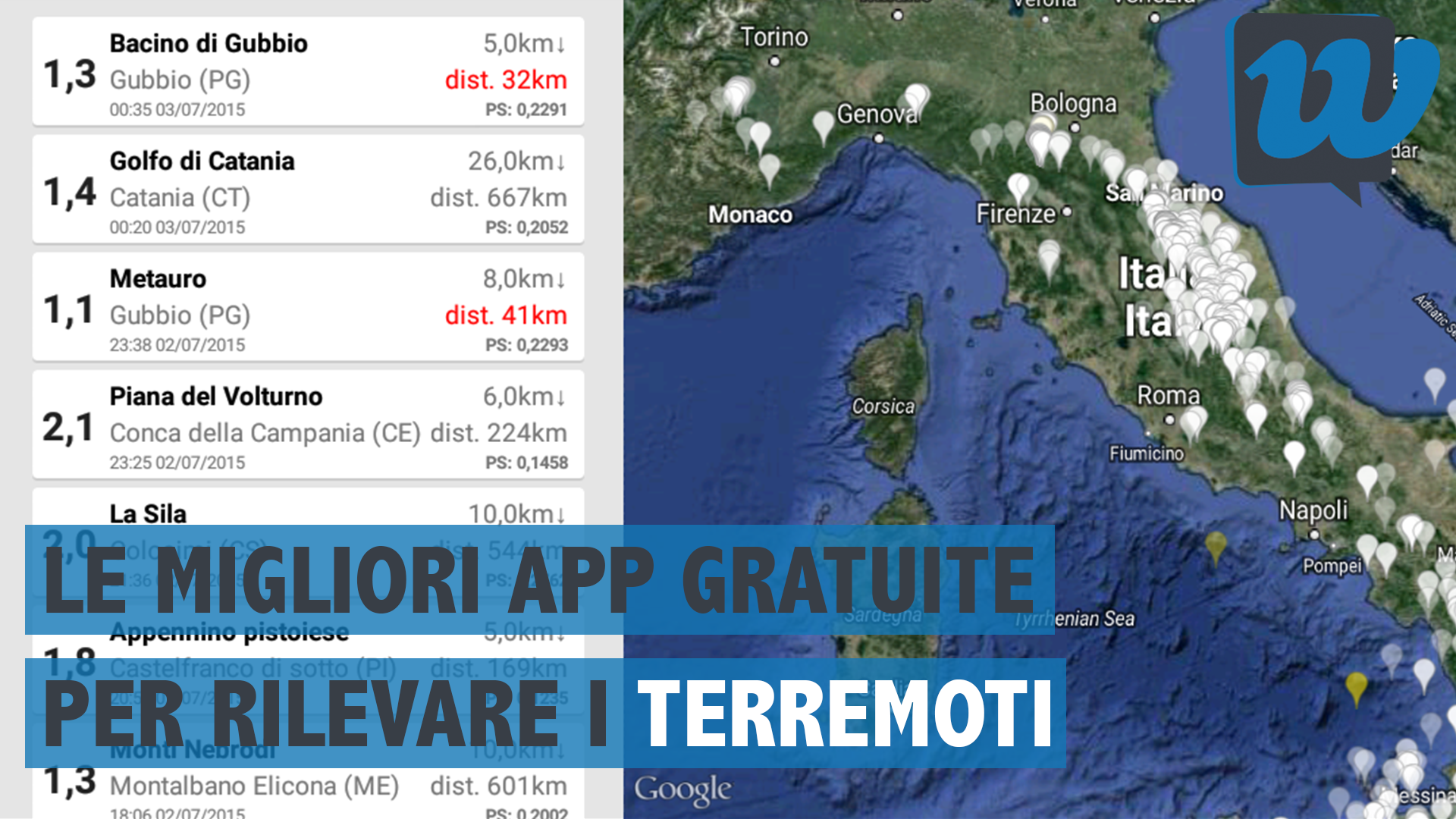 Le migliori app gratuite per rilevare i terremoti