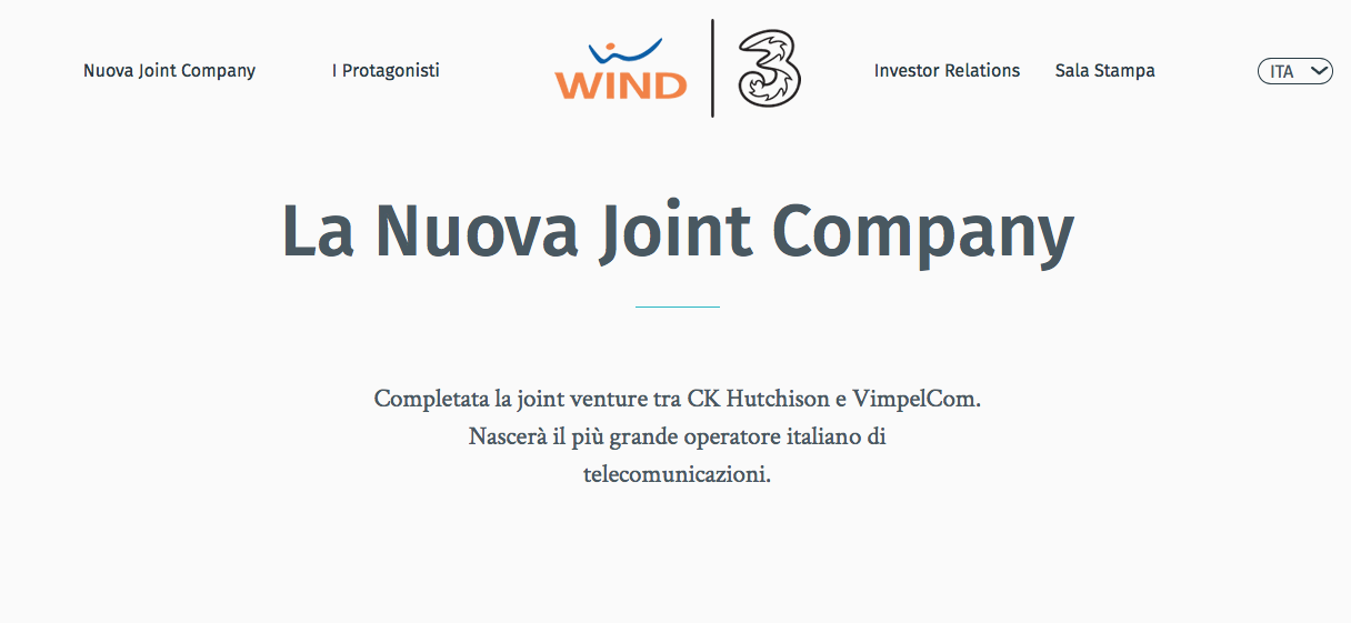 Fusione Wind e Tre: nasce così il più grande operatore italiano
